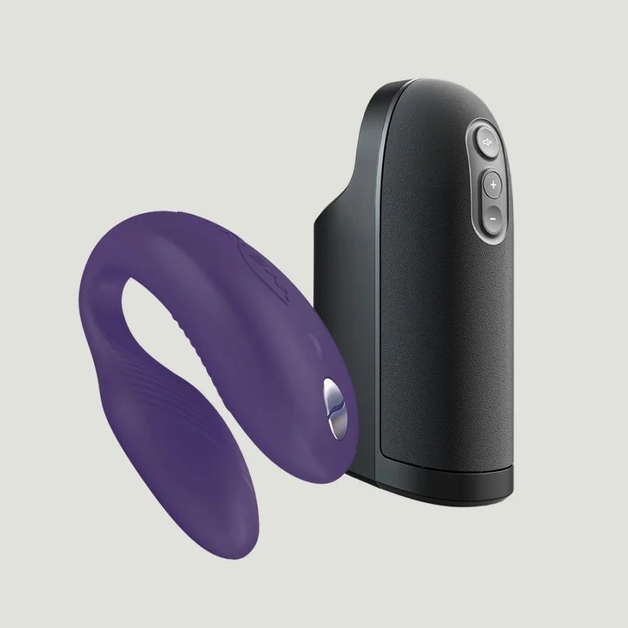The Power Couple Collection Arcwave Ion Pleasure Air Stroker & We-Vibe Sync Paarvibrator-Set