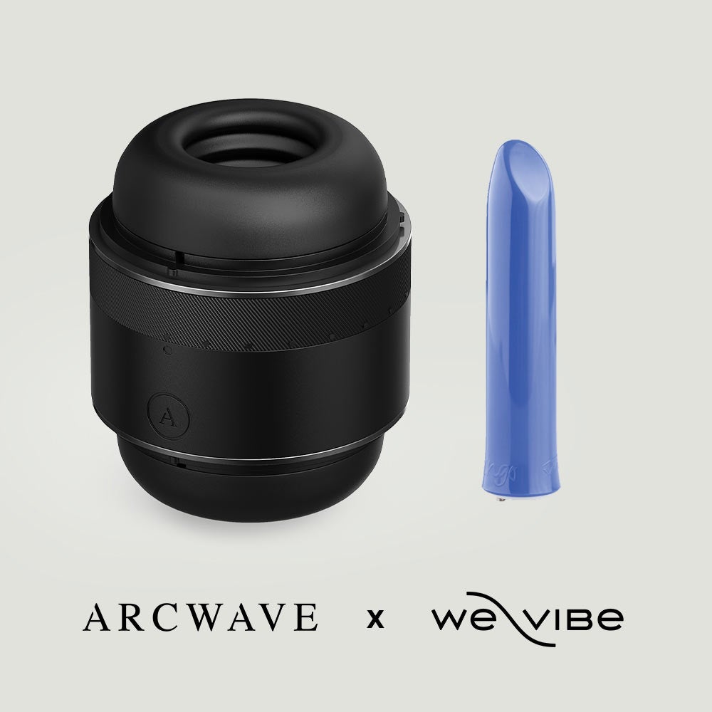 Arcwave Ultra pleasure set -  We-Vibe Tango bullet vibrator and Arcwave Voy, the handheld penis stroker